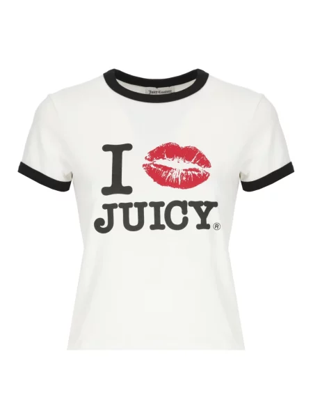 Koszulka Juicy Couture z nadrukiem biała