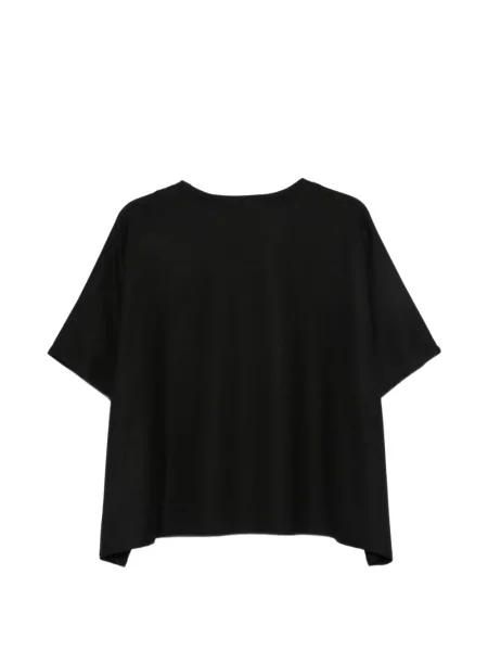 Top Dusan cu decolteu rotund negru