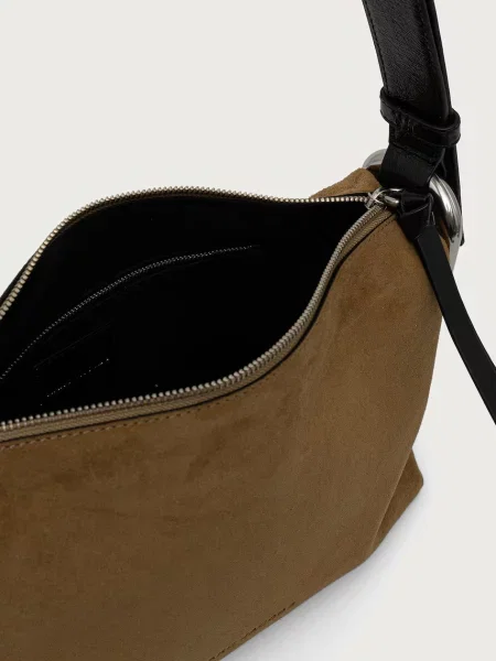 MARC JACOBS чанта crossbody дамска от велур SCENE MEDIUM SHOULDER зелено