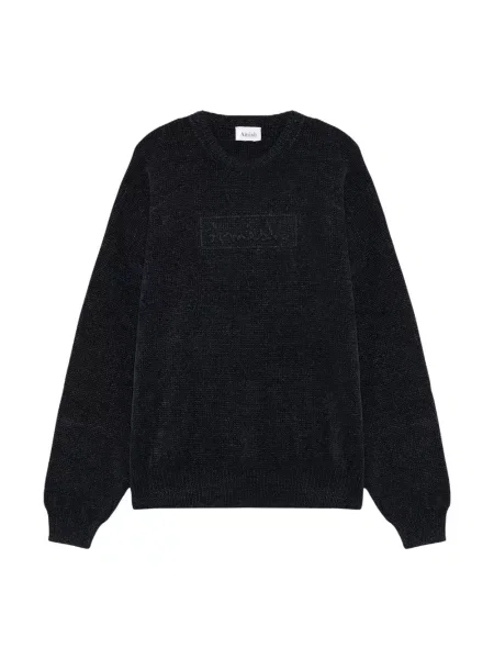 Sweter Amish z logo niebieski