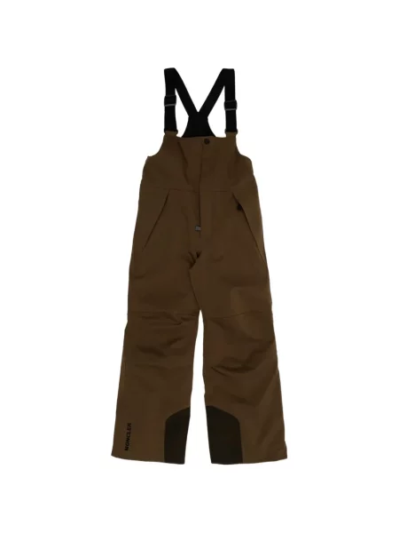 Spodnie narciarskie dziecięce Moncler Grenoble brązowe