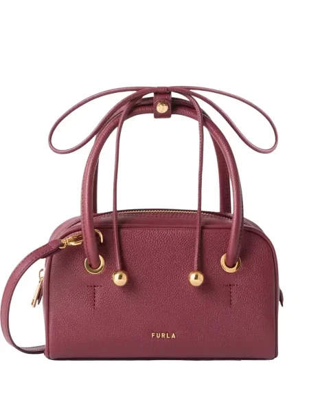 Body Furla din piele roșu