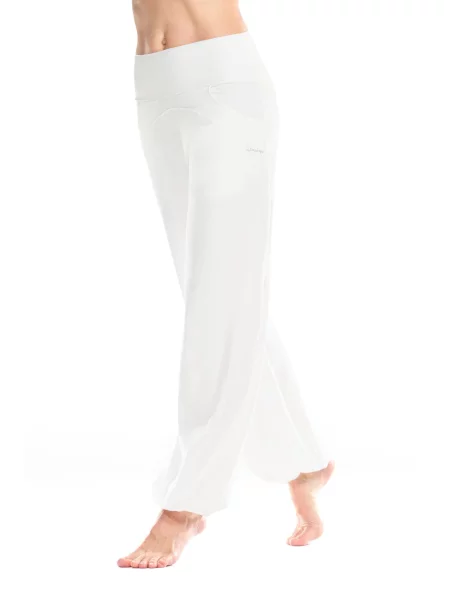 Winshape Pantaloni sport natural alb