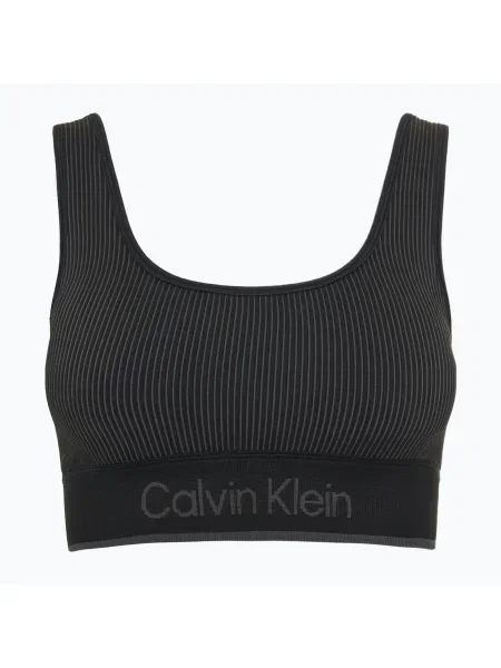 Fitness podprsenka Calvin Klein Seamless Medium Support black černá