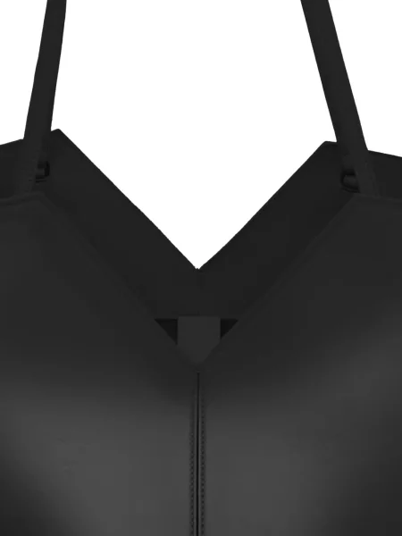 Kožni maksi top Francesco Biasia crna