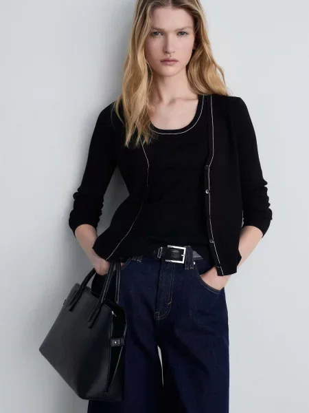 Кардиган MANGO чорний