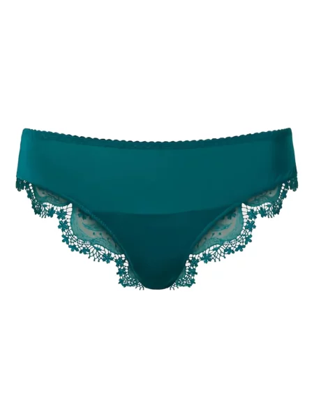 Chiloți Twinset din dantelă verde