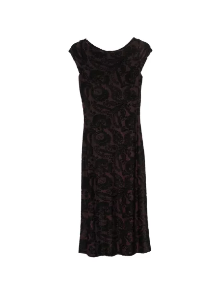 Rochie midi Etro cu model paisley negru