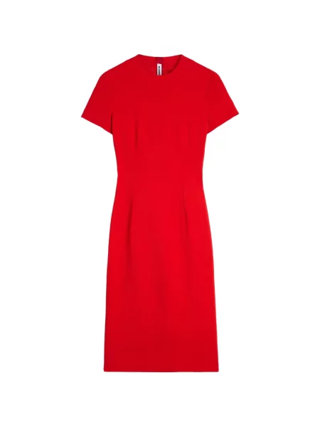 Rochie Jil Sander cu decolteu rotund roșu