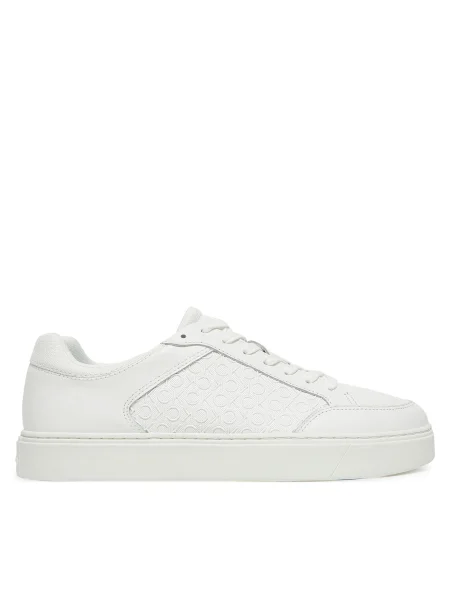Calvin Klein Sneakersy Clean Cup Low Laceup Mono biela
