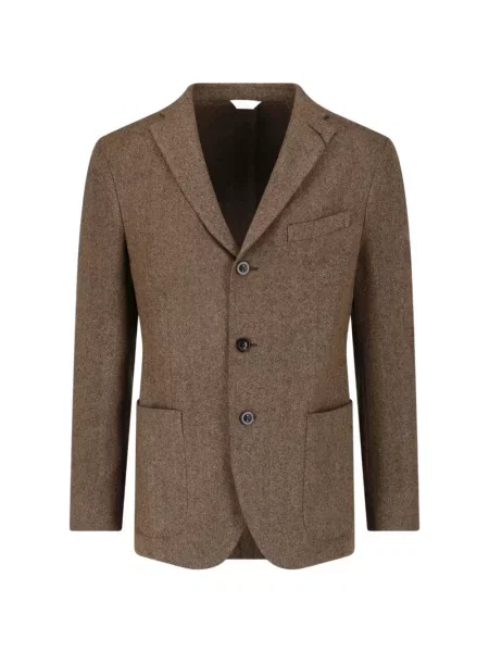 Geacă Boglioli cu model herringbone maro