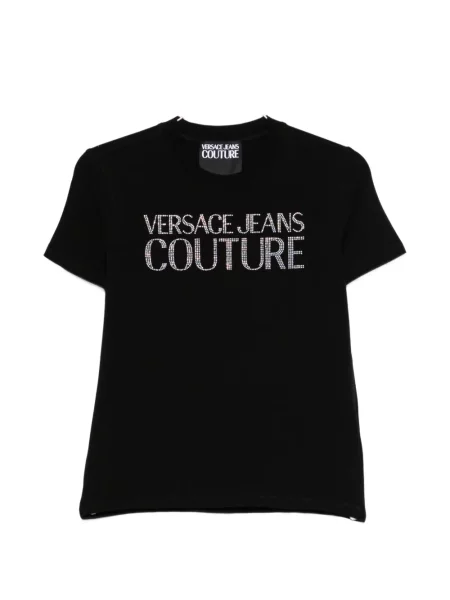 Tricou Versace Jeans Couture cu autograf negru