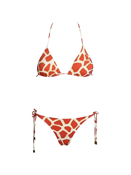 Bikini Sofia Erhan cu imagine portocaliu