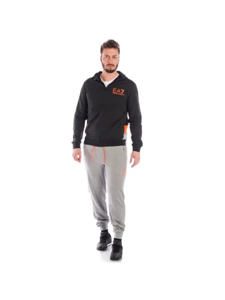 Wielobarwność komplet dresowy Emporio Armani Ea7 czarny