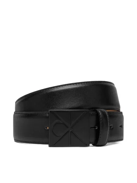 Vyriškas Calvin Klein Emblem Plaque Smooth juoda