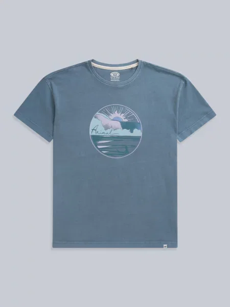 Leena koszulka organiczna Blue