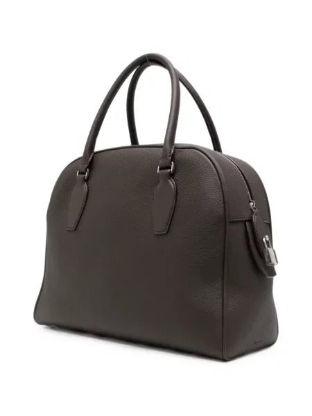 Geantă shopper The Row din piele maro
