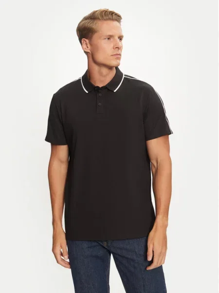 Guess Поло Regular Fit чорний