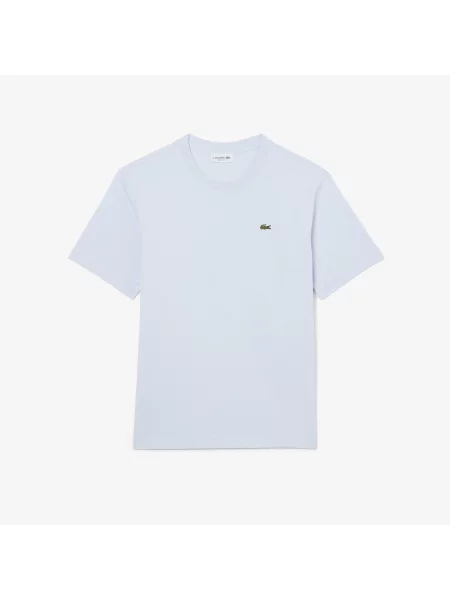 Lacoste Koszulka Relaxed Fit Lightweight Cotton Pima Jersey niebieska