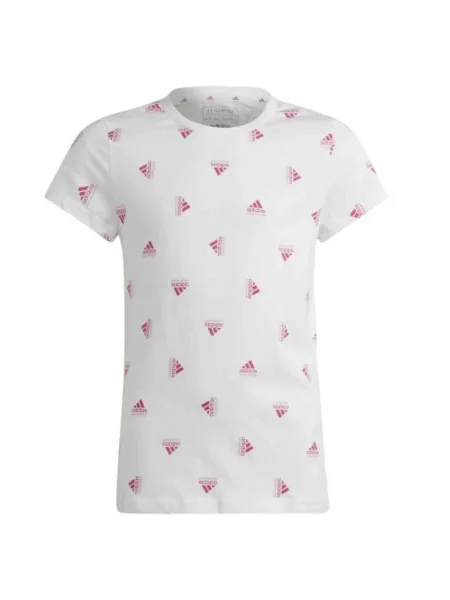 Koszulka dla dzieci adidas Brand Love Print Cotton Tee biała