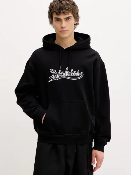 Dickies pulover s kapuco bombažen črna