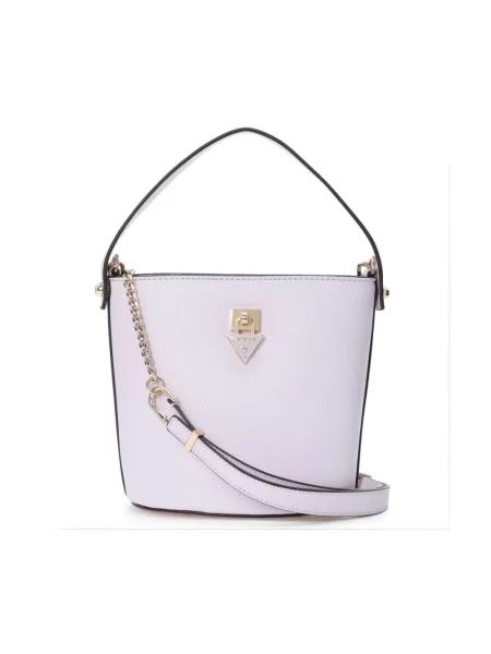 Guess torebka crossbody z imitacji skóry PATSIE fioletowa
