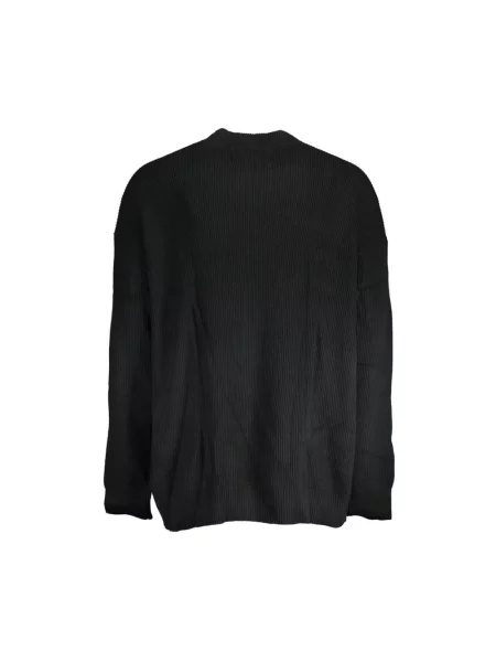 Sweter Calvin Klein z wysokim kołnierzem z dżerseju czarny