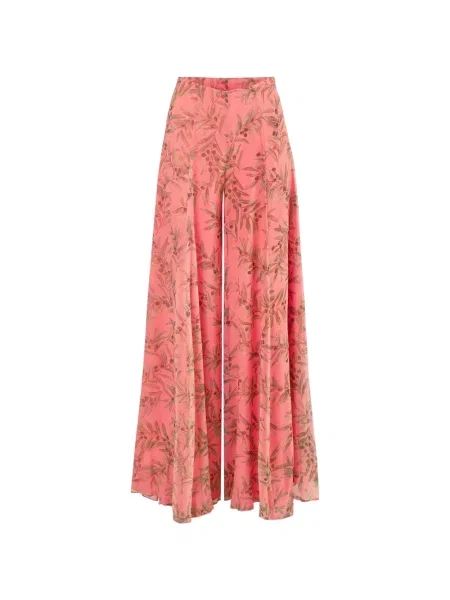 Pantaloni Carolina Herrera cu imagine portocaliu