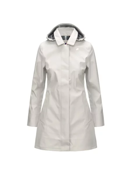 Kurtka K-way z dżerseju beżowa