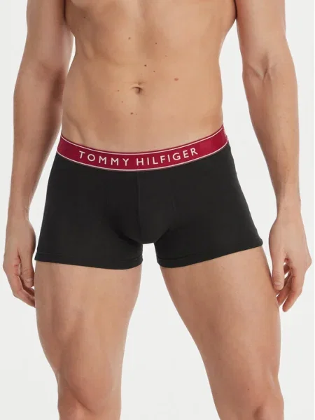 Tommy Hilfiger Underwear Boxeri safir / gri deschis / roșu intens negru