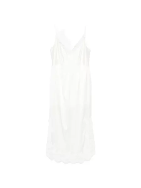 Rochie midi Parlor de mătase alb