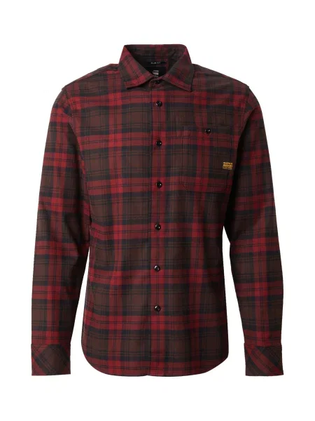 G-STAR Srajca Bristum mornarska / rjava rdeča