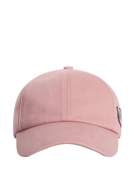 Kšiltovka Maison Kitsuné s aplikacemi růžová