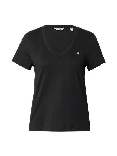 GANT Tricou roșu / negru alb
