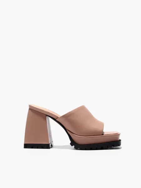 Шкіряне Сабо Respect рожевий