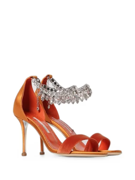 Sandale Manolo Blahnik portocaliu