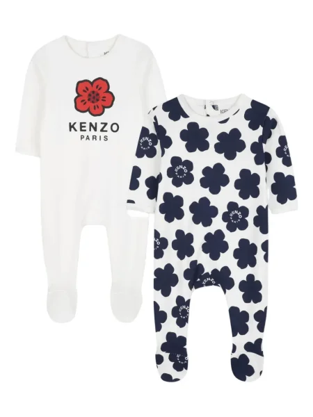 Piżama dziecięca Kenzo biała