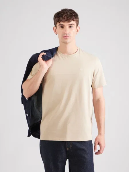 Calvin Klein Jeans Tričko CLASSIC kapučíno