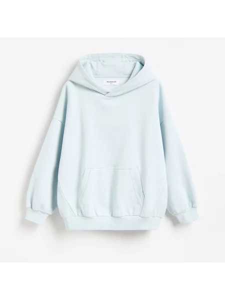 Reserved Oversized mintás melegítőfelső világoskék