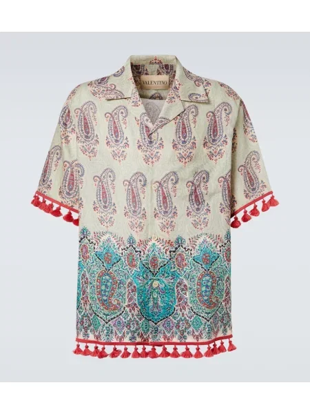 Ленена риза Valentino с пейсли десен