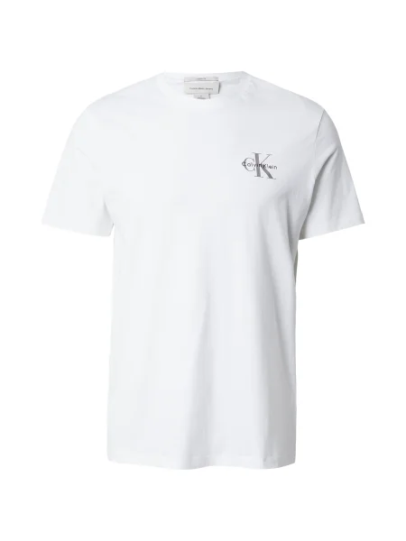 Calvin Klein Jeans Tricou gri / negru alb