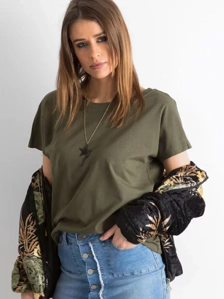 Koszulka Basic Feel Good khaki