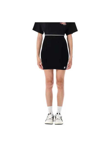 Dzianinowa mała mały spódnica mini Amiri czarna