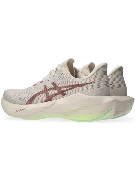 ASICS Bežecká obuv Novablast 6 béžová / hnedá / neónovo zelená ružová