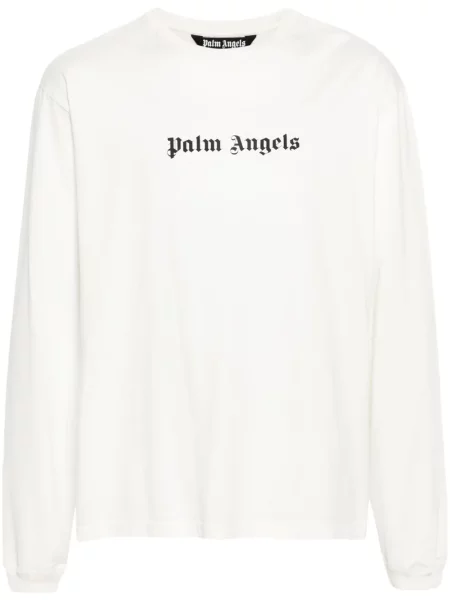 Tricou Palm Angels cu imagine alb