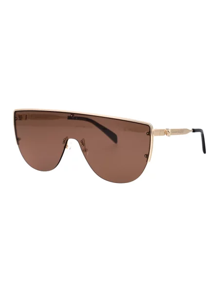 Okulary przeciwsłoneczne Alexander Mcqueen żółte