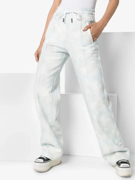 Pantaloni Off-white cu imagine alb