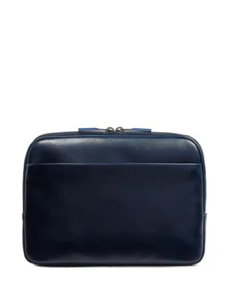 Geanta crossbody Piquadro din piele albastru