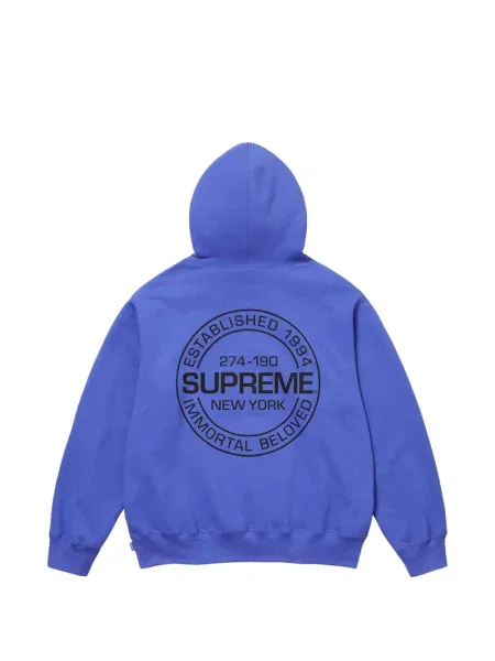 Hanorac cu glugă Supreme cu imagine albastru