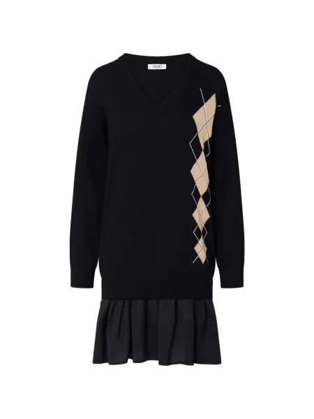 Scurt rochie Liu Jo tricotate negru